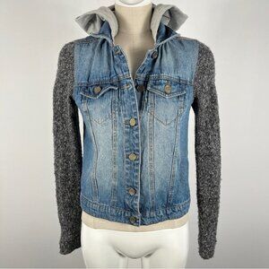 Material  girl hooded denim jacket